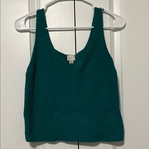 A New Day Teal Sweater Tank Top
